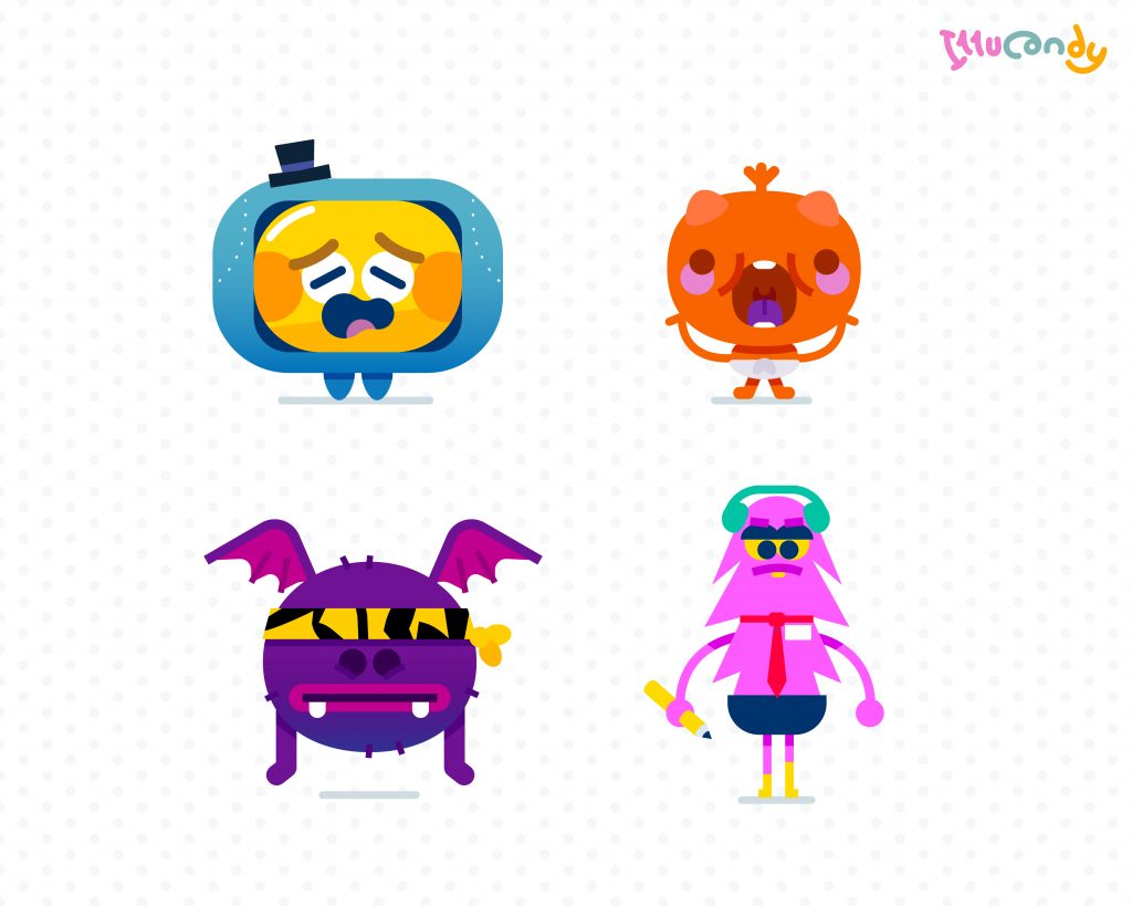 A diverse Cast of cute characters